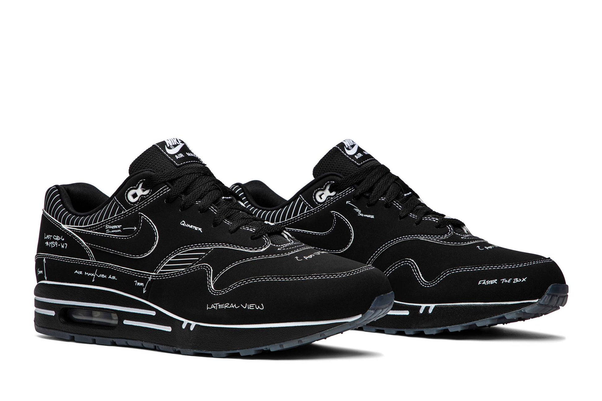 Nike Air Max 1 ‘Tinker Sketch To Shelf – Black Schematic’ CJ4286-001