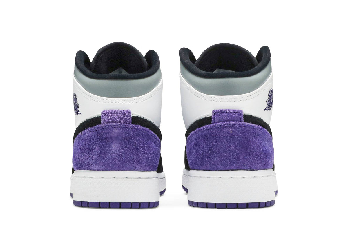 ( Grade School ) Air Jordan 1 Mid SE 'Varsity Purple' BQ6931-105
