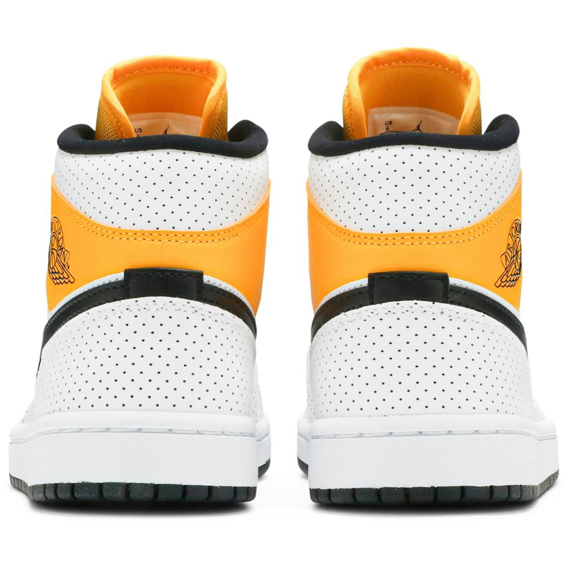 ( Women ) Air Jordan 1 Mid ‘Perforated – White University Gold’ BQ6472-107