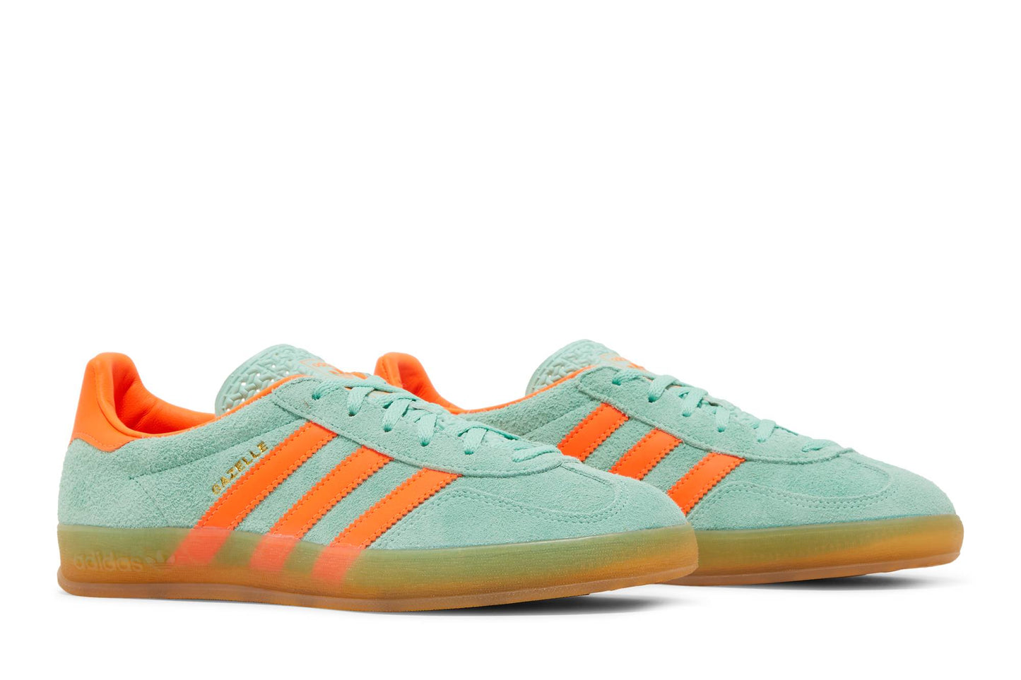 ( Women ) Adidas Gazelle Indoor ‘Pulse Mint Solar Orange’ HQ8714