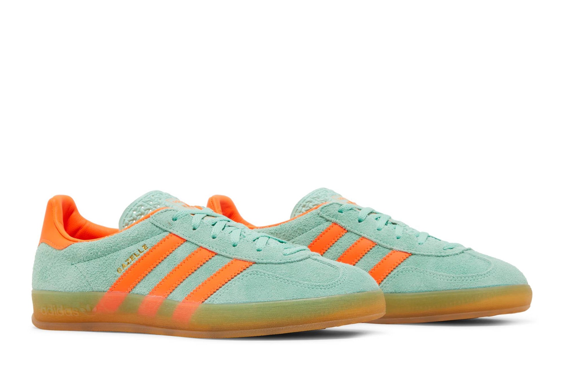 ( Women ) Adidas Gazelle Indoor ‘Pulse Mint Solar Orange’ HQ8714
