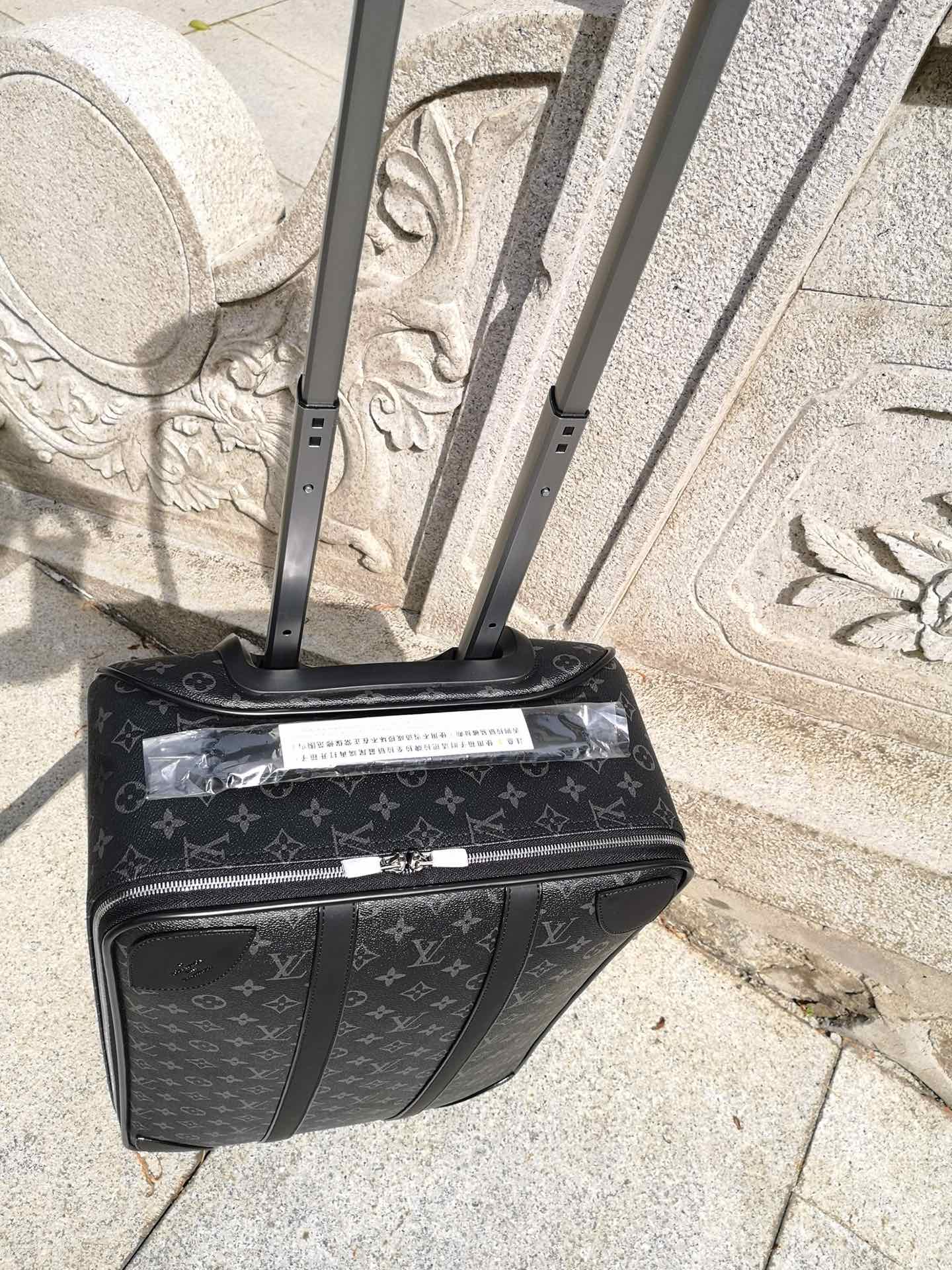 Vintage Monogram Pattern 2-Piece Luggage Set with Cosmetic Case