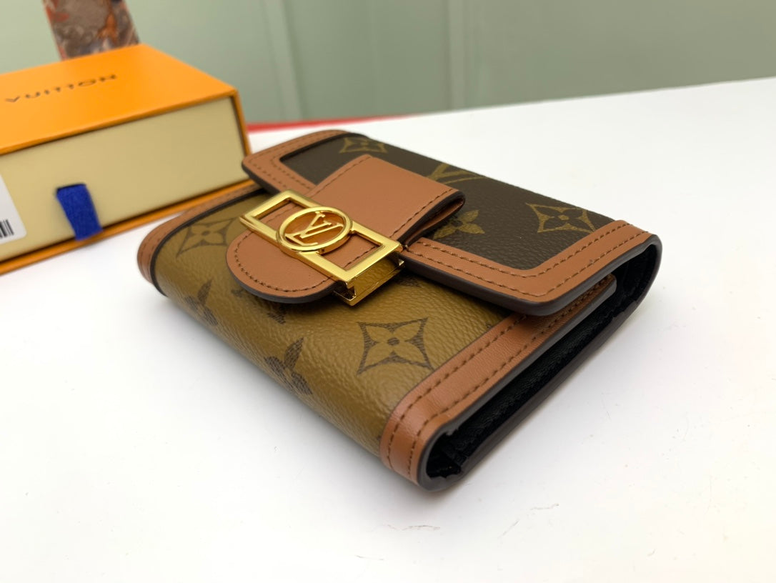 Louis Vuitton Dauphine Compact Wallet - Monogram &amp; Monogram Reverse Canvas