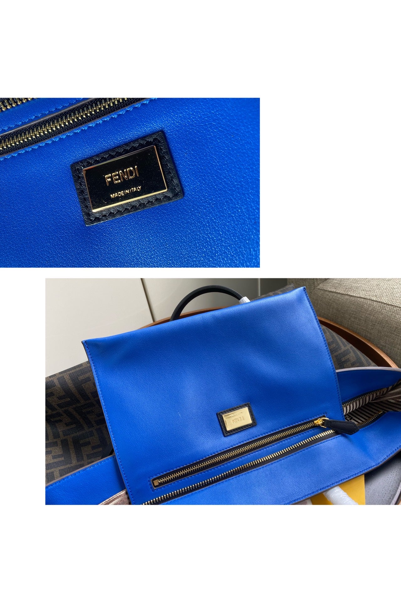 Fendi Zucca Monogram Canvas Tote Bag