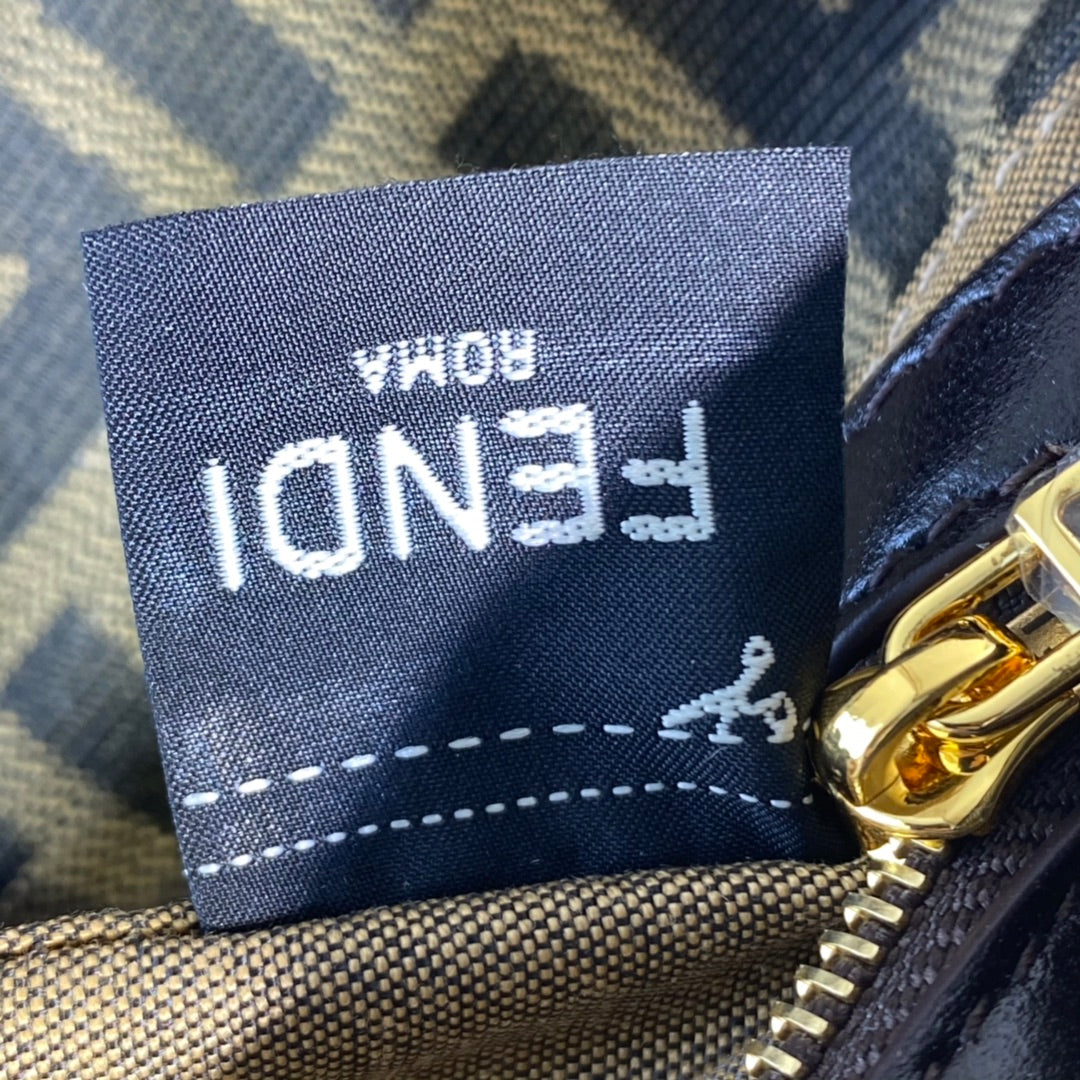 Fendi Vintage Zucca Canvas Baguette Shoulder Bag - Brown Monogram