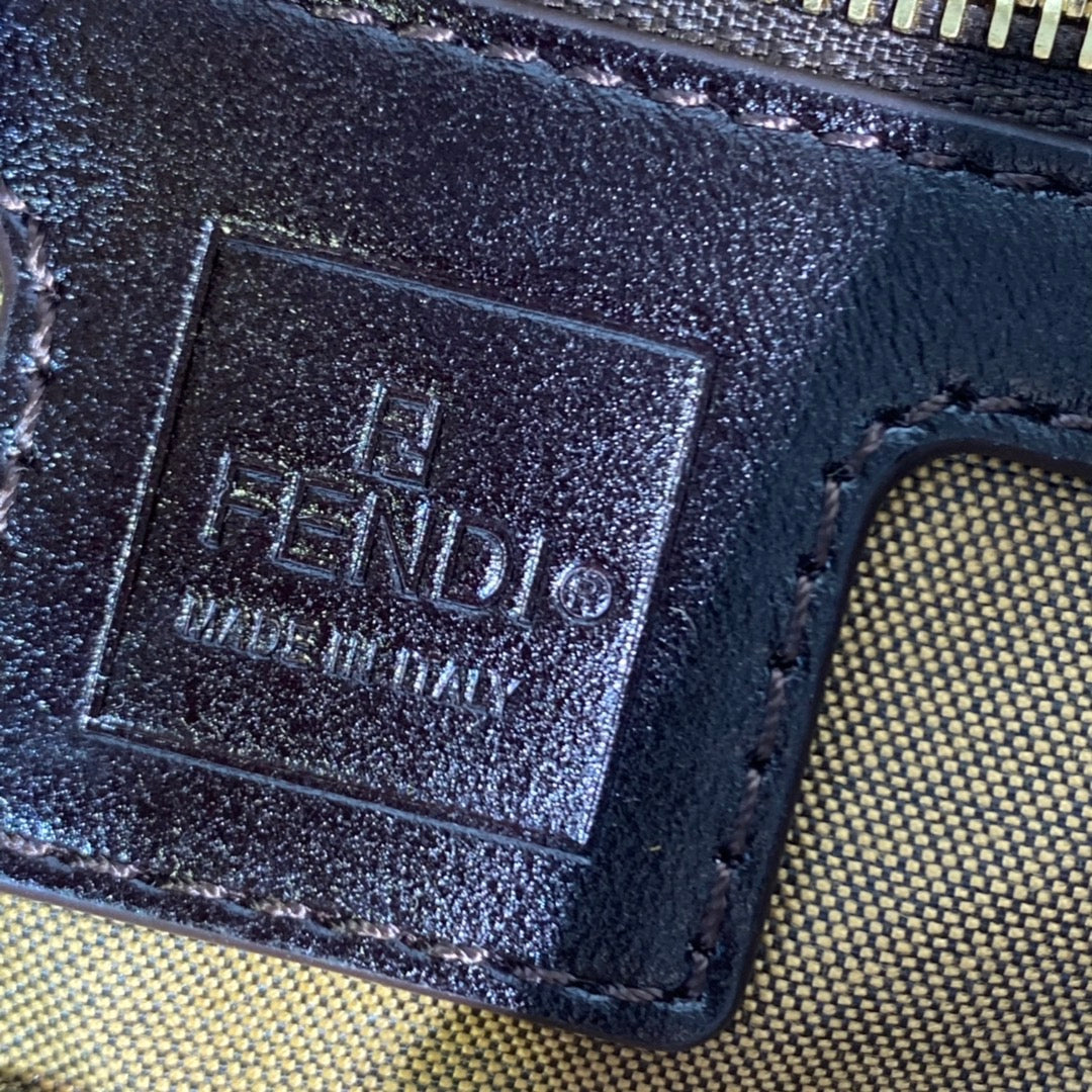 Fendi Vintage Zucca Canvas Baguette Shoulder Bag - Brown Monogram