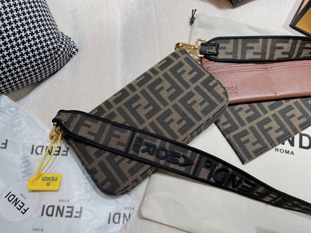 Fendi Monogram Canvas and Embossed Leather Handbag and Wallet Collection