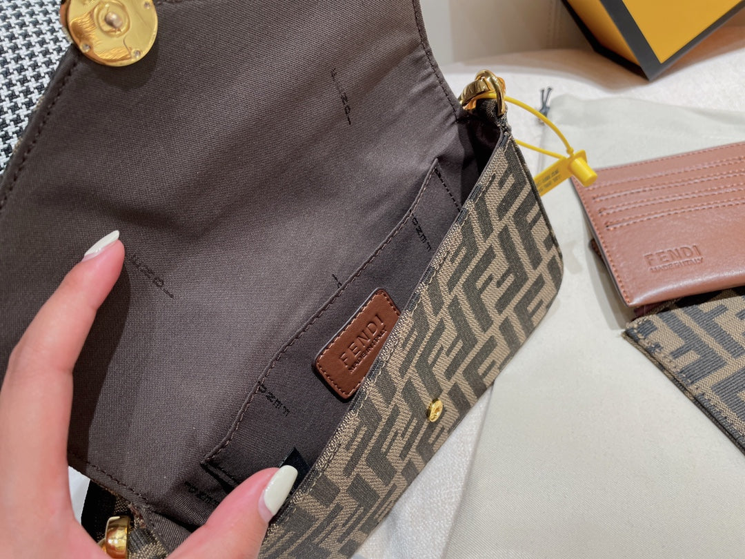 Fendi Monogram Canvas and Embossed Leather Handbag and Wallet Collection