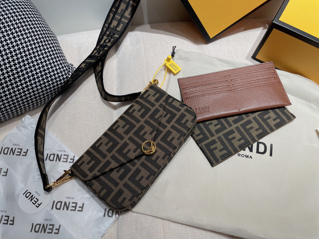 Fendi Monogram Canvas and Embossed Leather Handbag and Wallet Collection