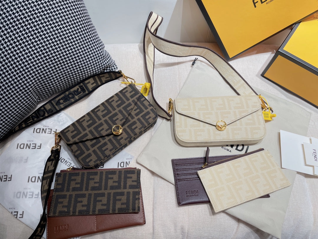 Fendi Monogram Canvas and Embossed Leather Handbag and Wallet Collection