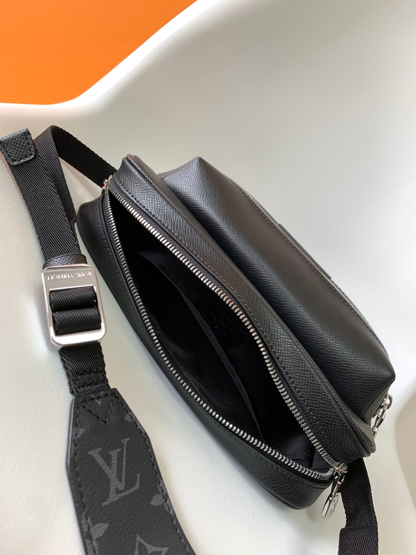 Louis Vuitton Outdoor Messenger Bag - Monogram Eclipse Canvas &amp; Black Taiga Leather