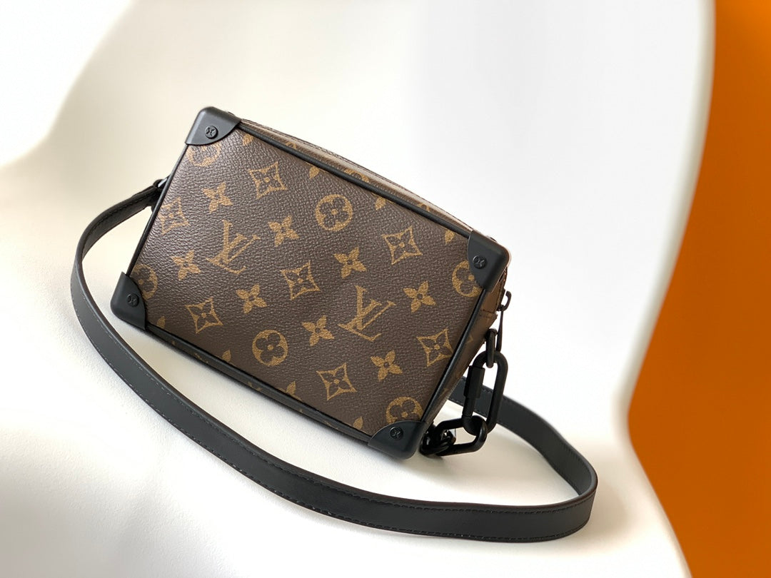 Louis Vuitton Monogram Box Crossbody Bag with Cartoon Character and Chain
