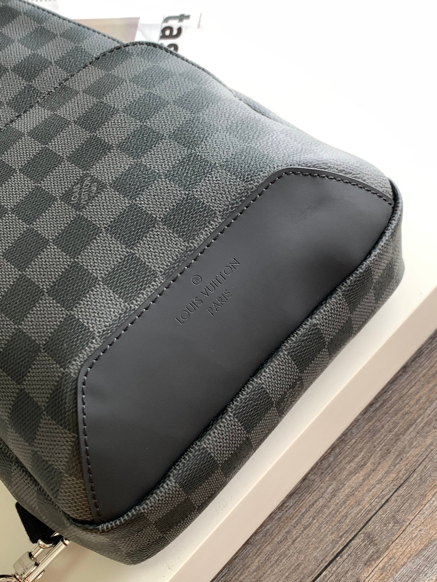 Louis Vuitton Grey Checkerboard Crossbody Sling Bag Men's Travel Chest Pack