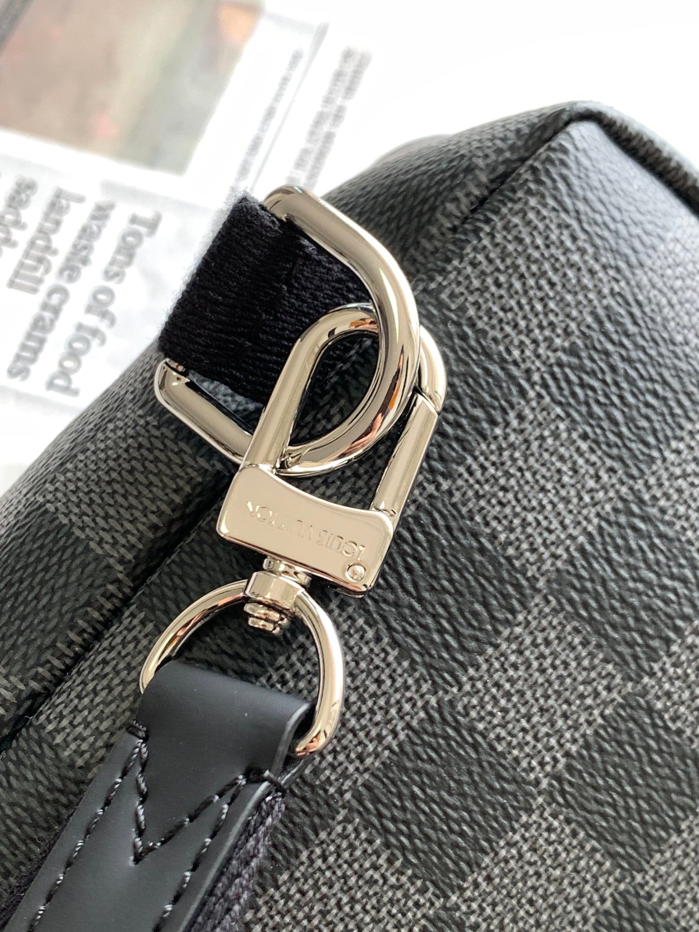 Louis Vuitton Grey Checkerboard Crossbody Sling Bag Men's Travel Chest Pack