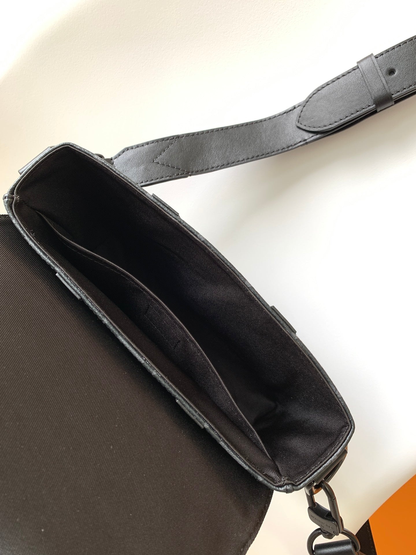 Louis Vuitton Black Monogram Pattern Soft Trunk Crossbody Messenger Bag