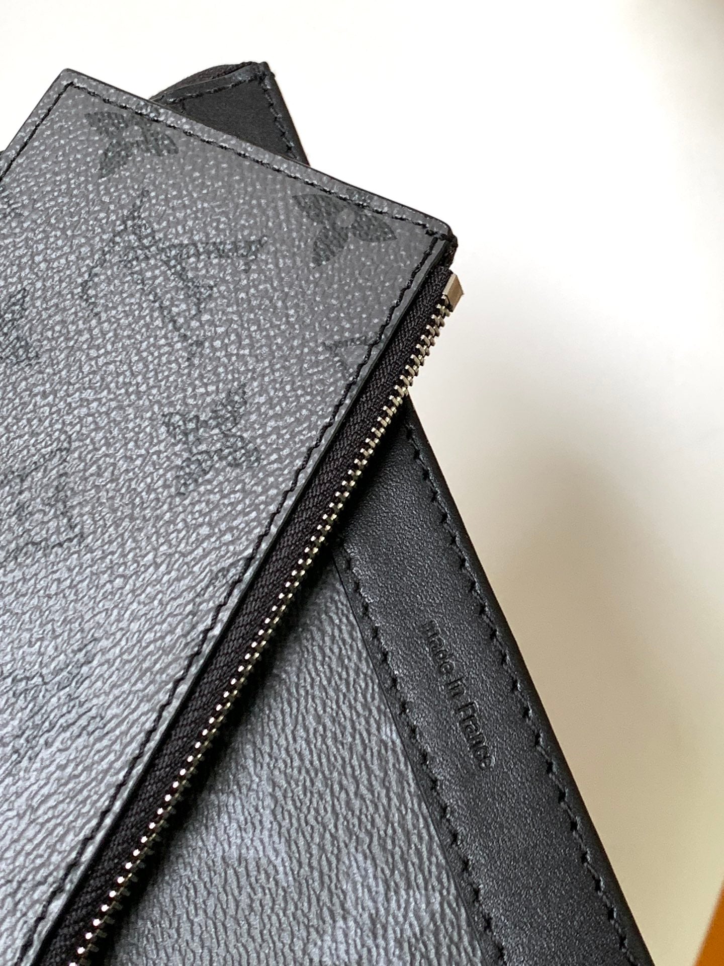 Louis Vuitton Modern Black Monogram Messenger Bag, Rectangular Crossbody Shoulder Bag