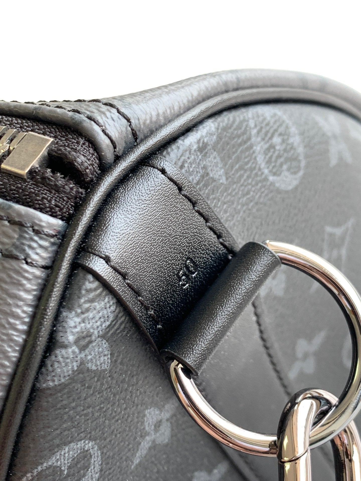 Louis Vuitton Grey Monogram Canvas Travel Duffle Bag with Shoulder Strap