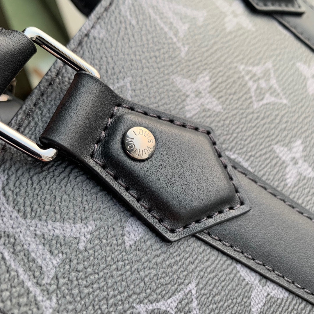 Louis Vuitton Black Monogram Mini Tote Bag with Adjustable Crossbody Strap