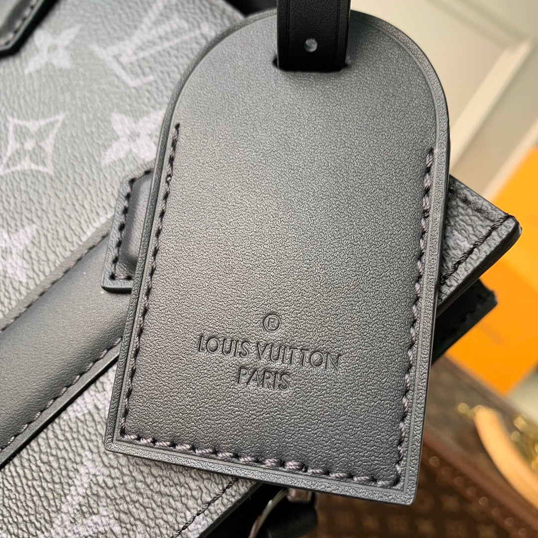 Louis Vuitton Black Monogram Mini Tote Bag with Adjustable Crossbody Strap
