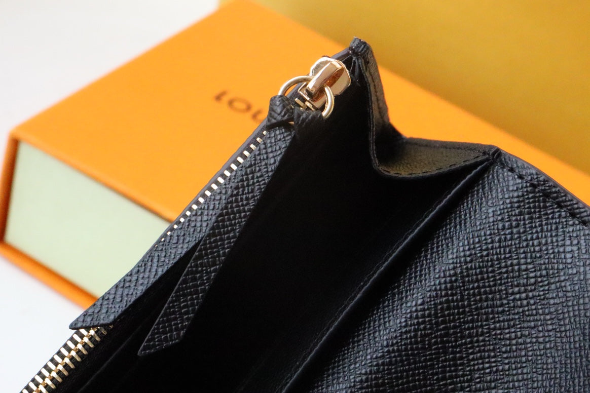 Louis Vuitton Classic Brown Monogram Leather Envelope Card Holder Wallet