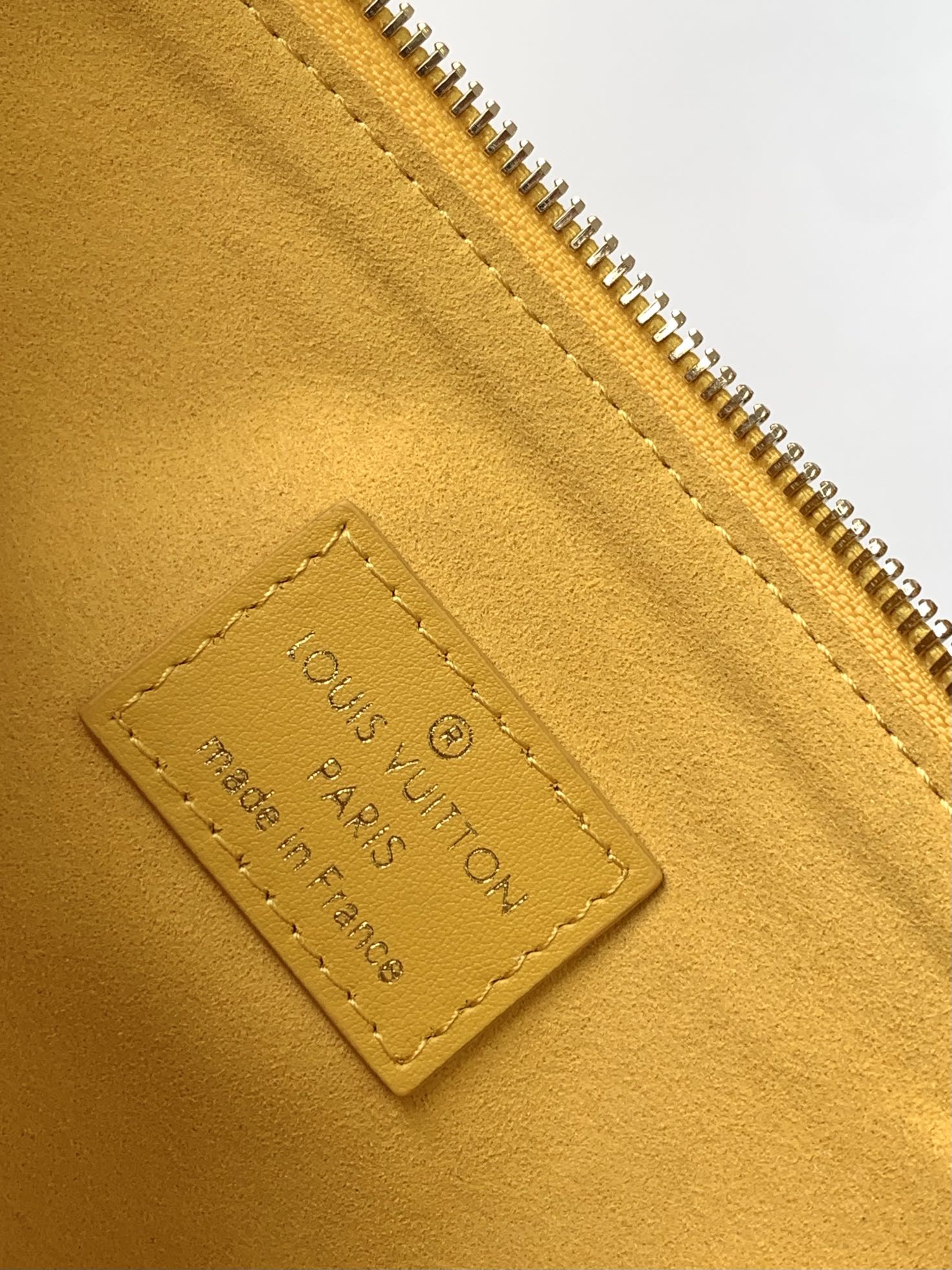 Louis Vuitton Chic Yellow Quilted Crossbody Bag with Wide Strap and Chain