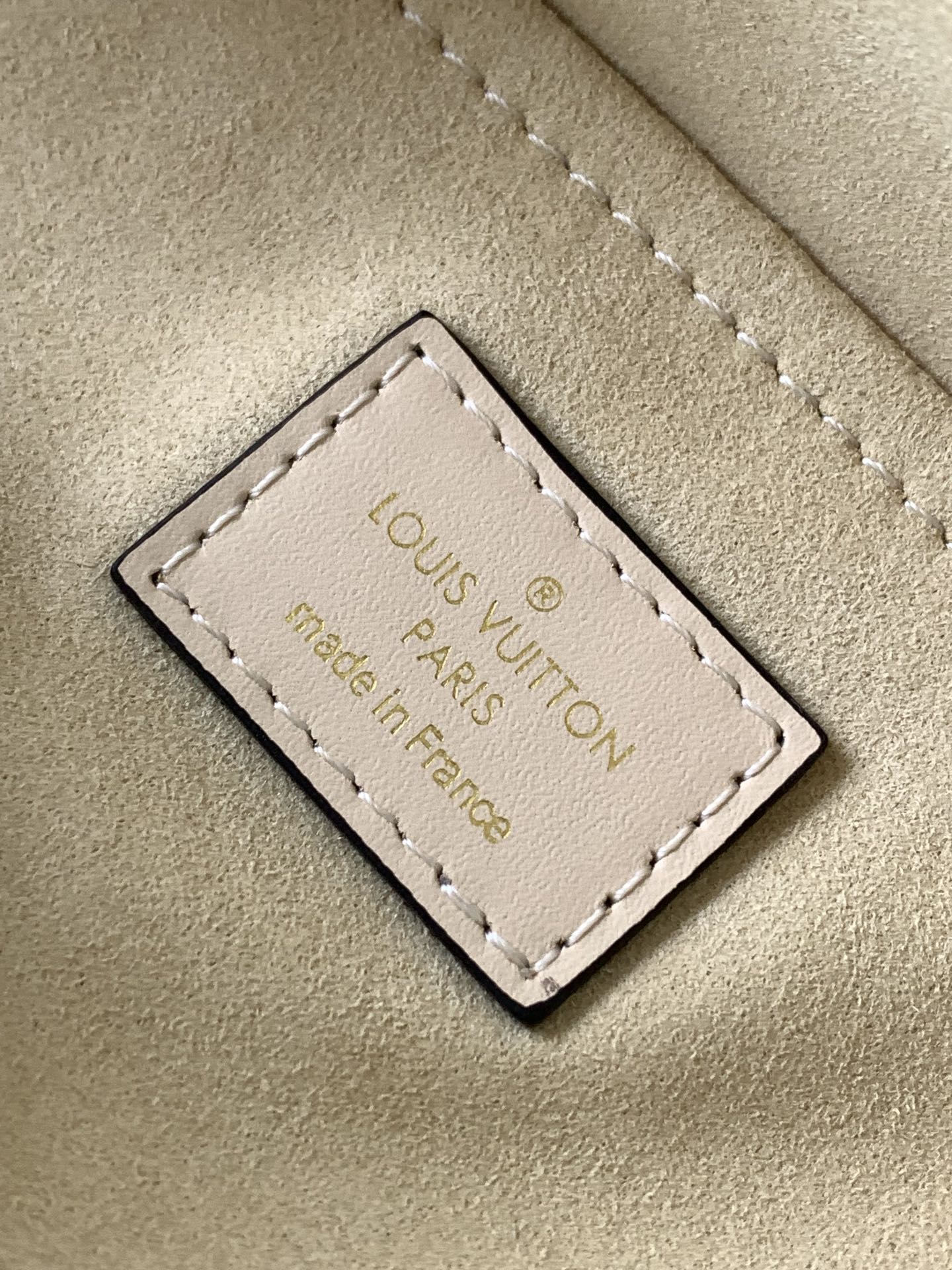 Louis Vuitton Beige Embossed Monogram Leather Crossbody Boston Bag
