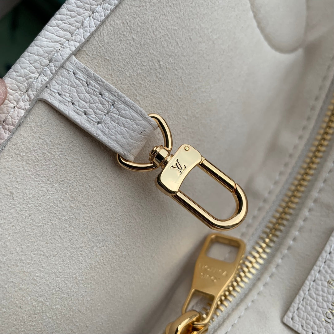 Louis Vuitton Gradient Monogram Pattern Leather Tote Bag Light Pink Shoulder Handbag