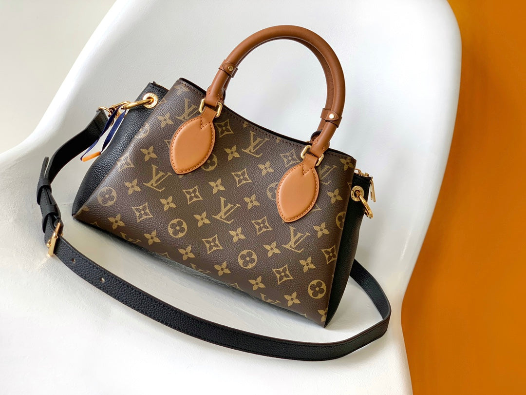 Louis Vuitton Vavin PM Monogram Canvas &amp; Leather Handbag - Brown/Black