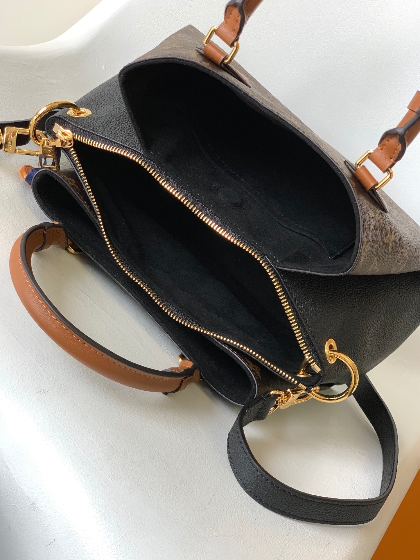Louis Vuitton Vavin PM Monogram Canvas &amp; Leather Handbag - Brown/Black