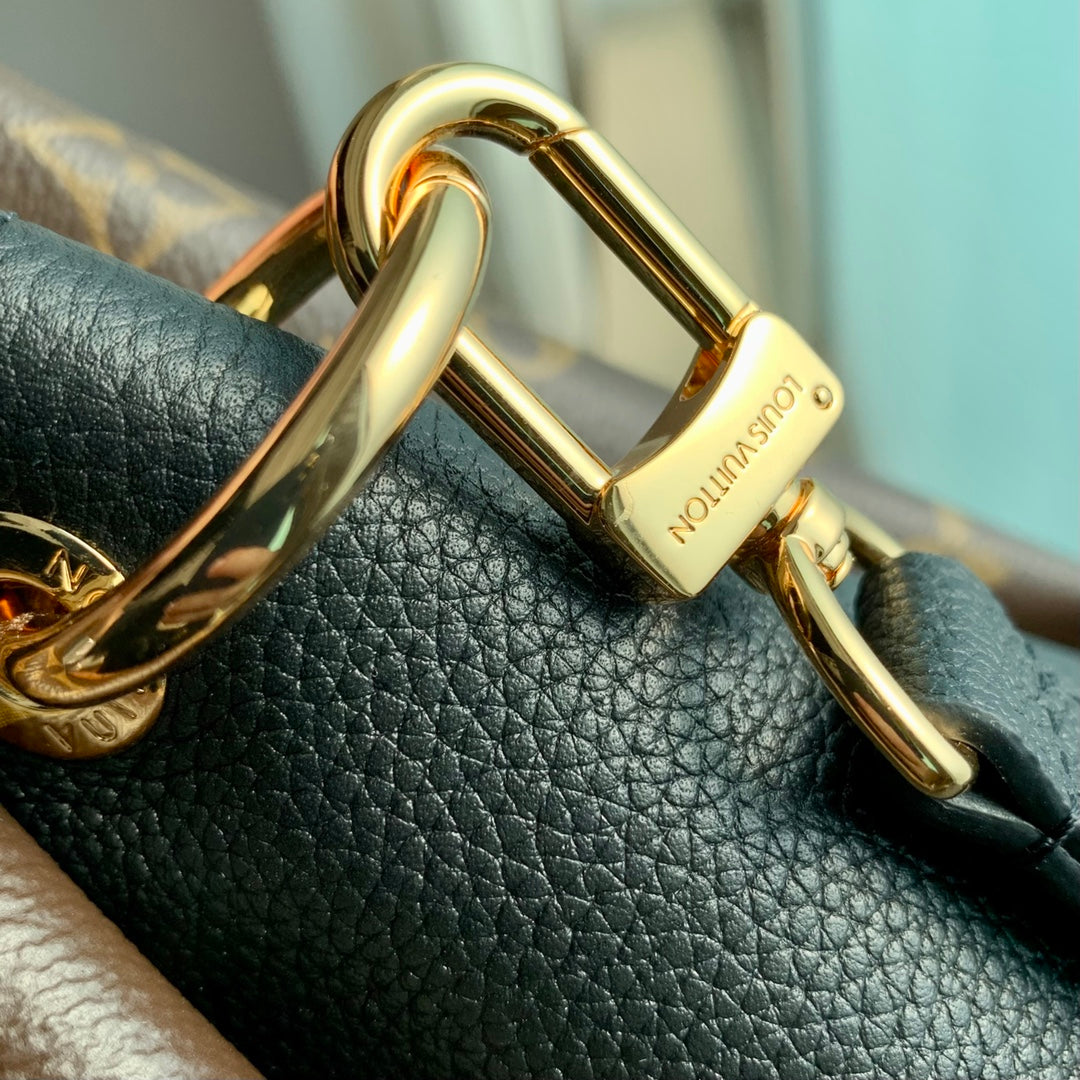 Louis Vuitton Vaugirard Monogram Canvas Leather Handbag - Creme &amp; Caramel