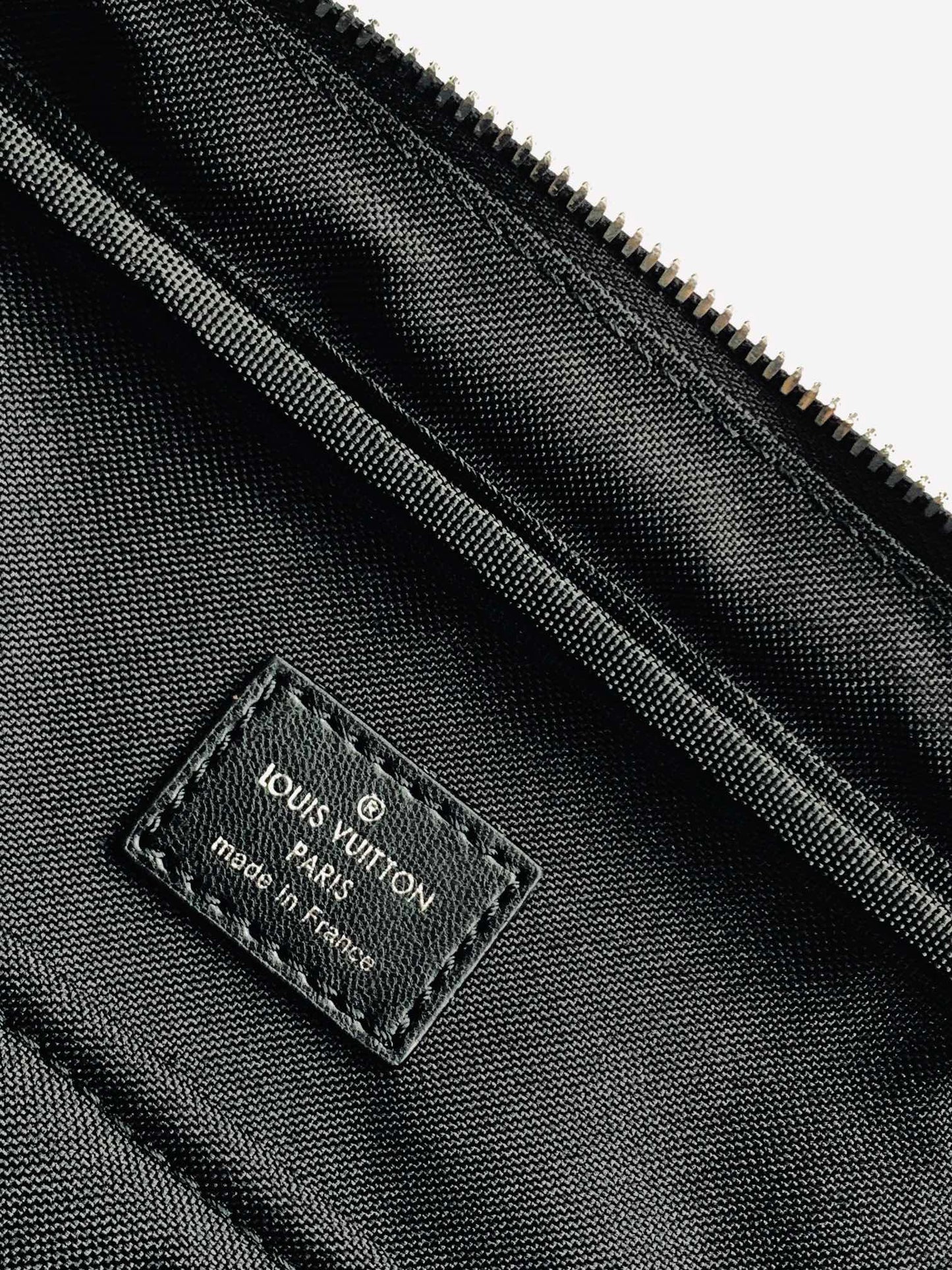 Louis Vuitton Black Checkerboard Pattern Leather Business Briefcase Bag