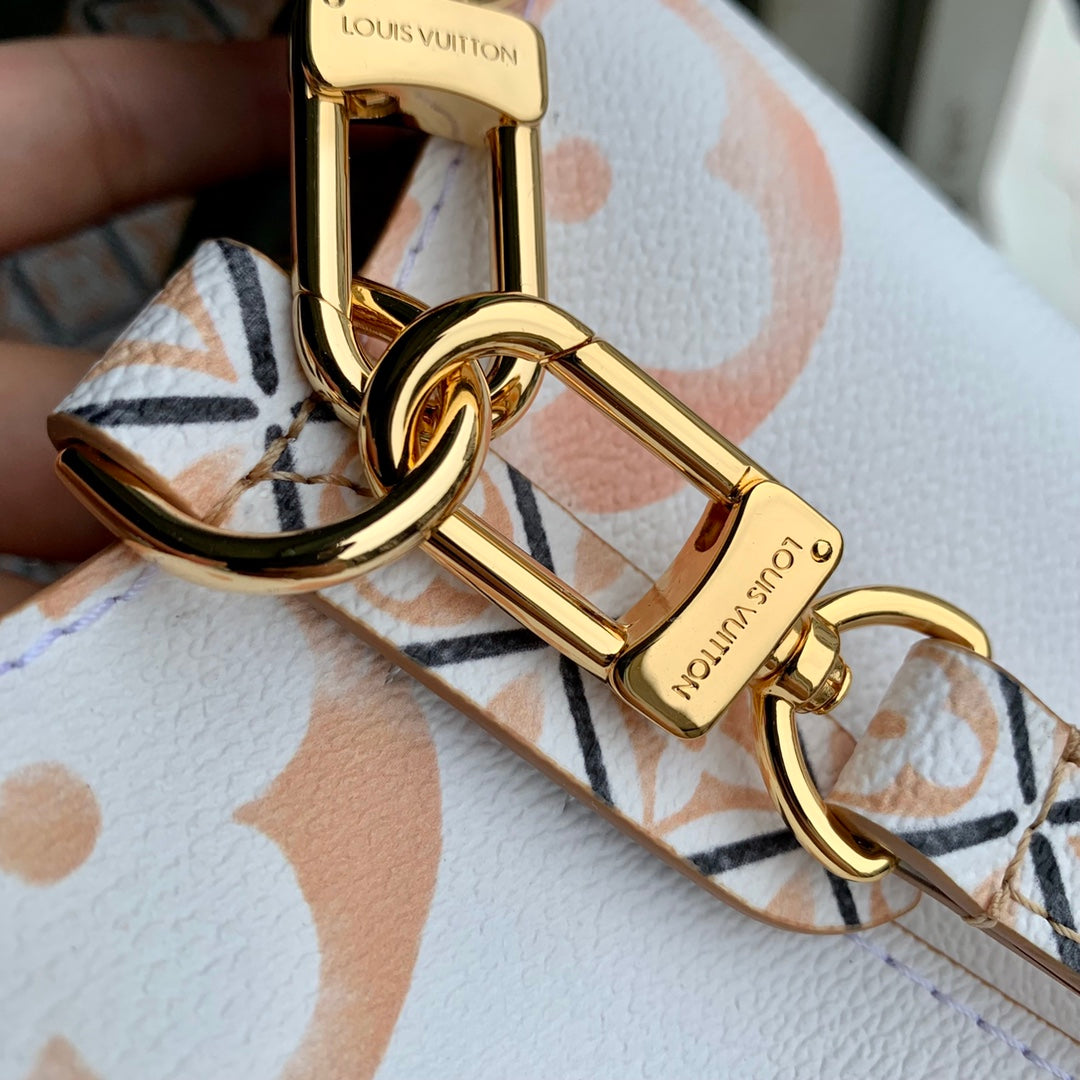 Louis Vuitton NéoNoé BB Bucket Bag - White &amp; Pink Gradient Monogram Canvas