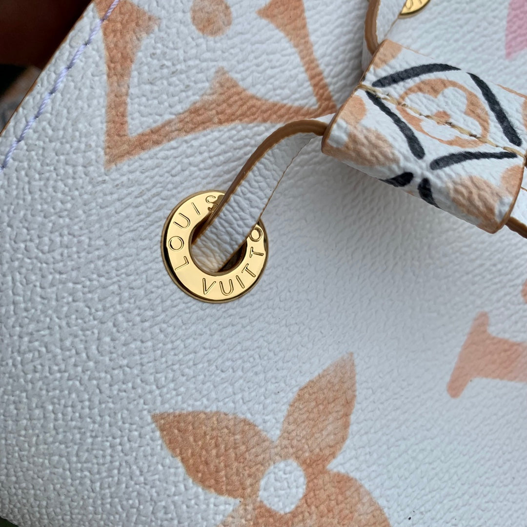 Louis Vuitton NéoNoé BB Bucket Bag - White &amp; Pink Gradient Monogram Canvas