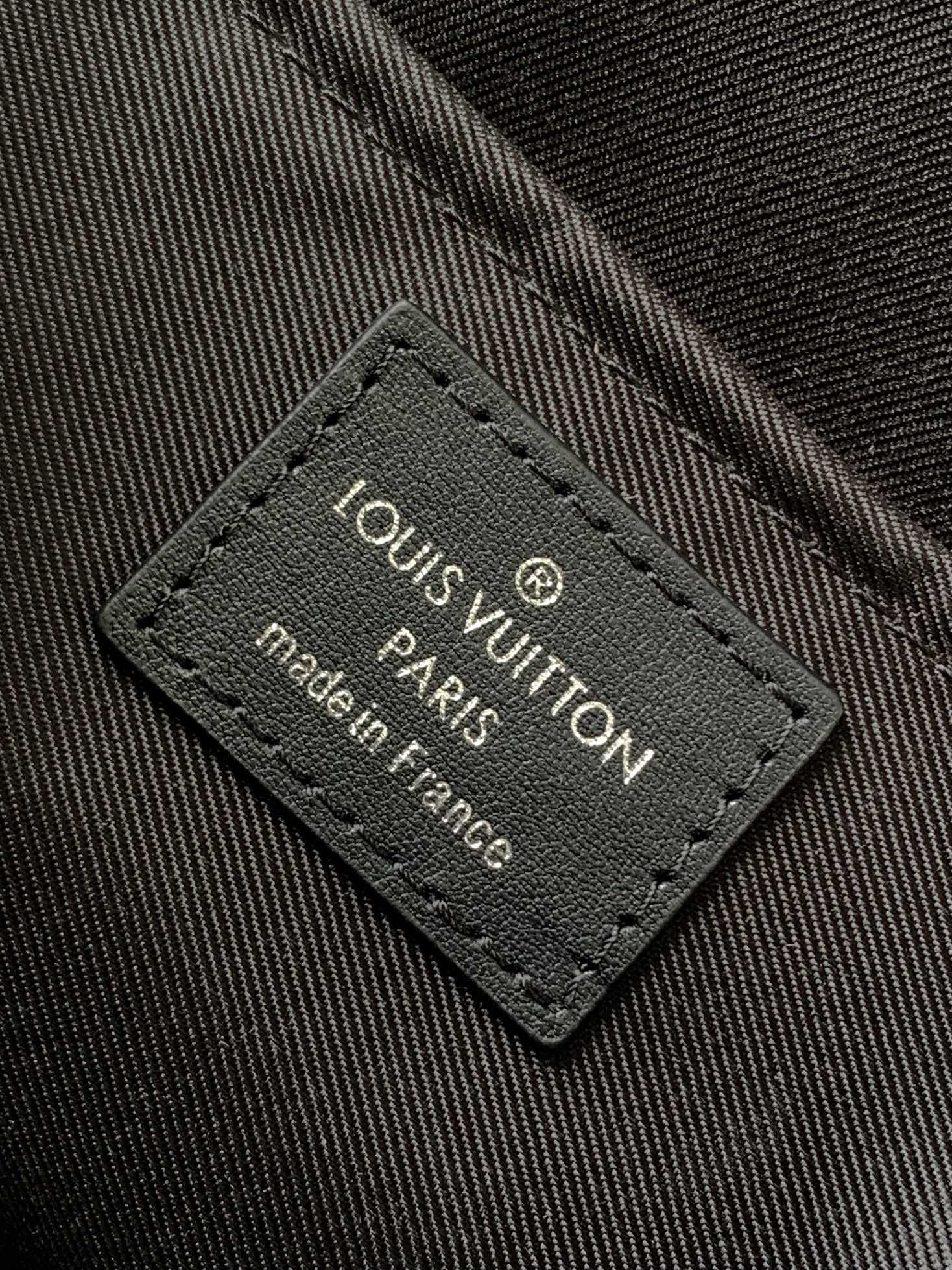 Louis Vuitton Black Structured Monogram Crossbody Bag with Adjustable Belt Strap