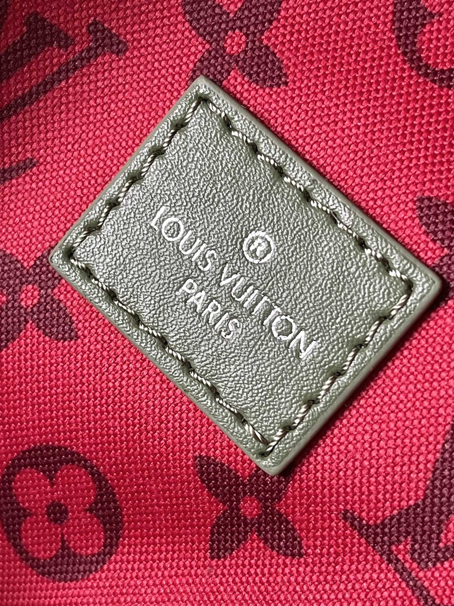 Louis Vuitton Olive Green Monogram Canvas Unisex Backpack with Front Zip Pocket