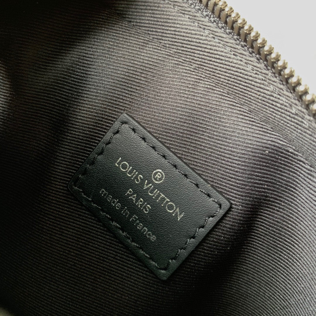 Louis Vuitton Designer Black Monogram Mini Crossbody Bag with Top Handle