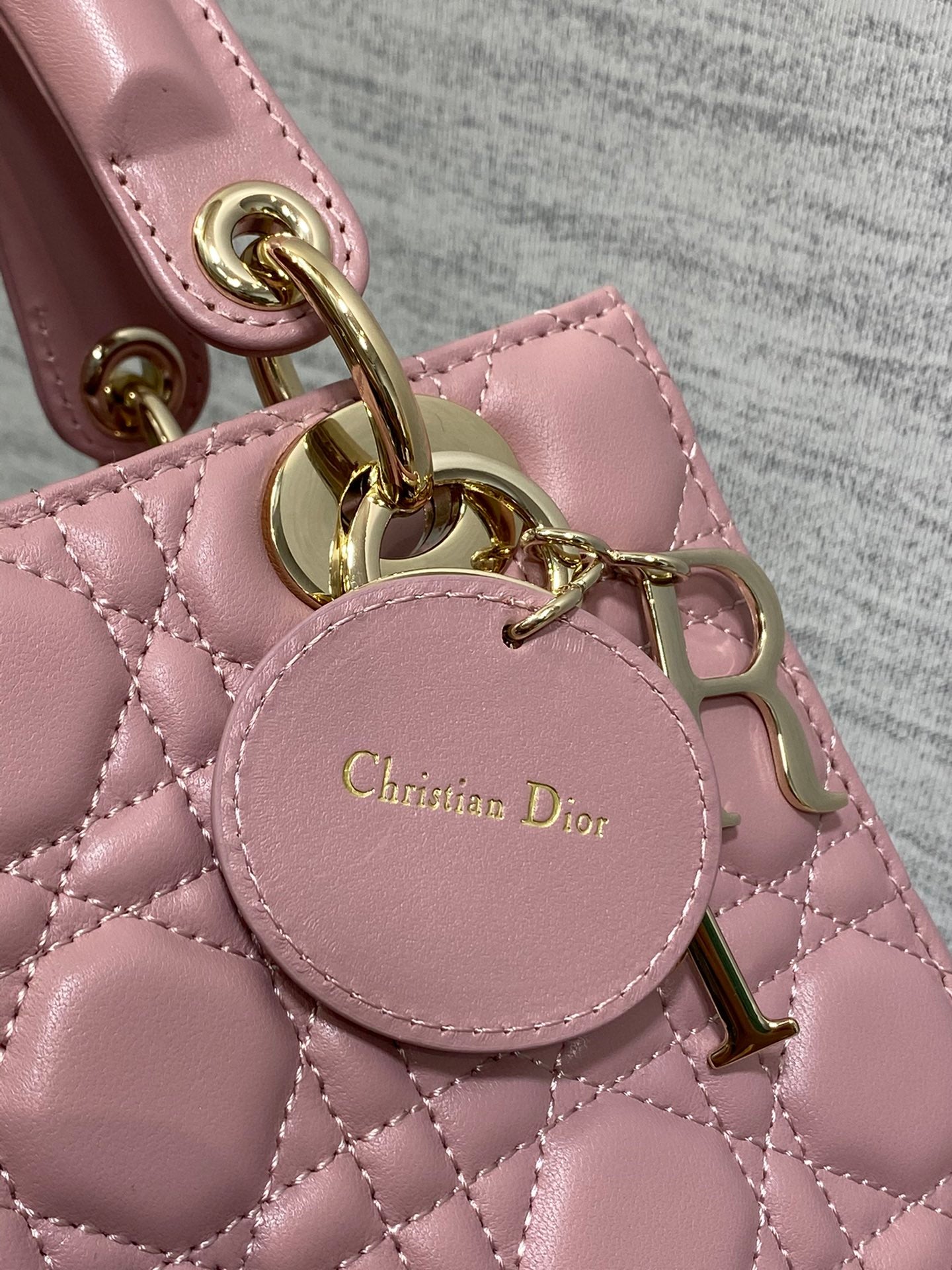 Christian Dior Lady Dior My ABCDior Bag Pink Cannage Lambskin