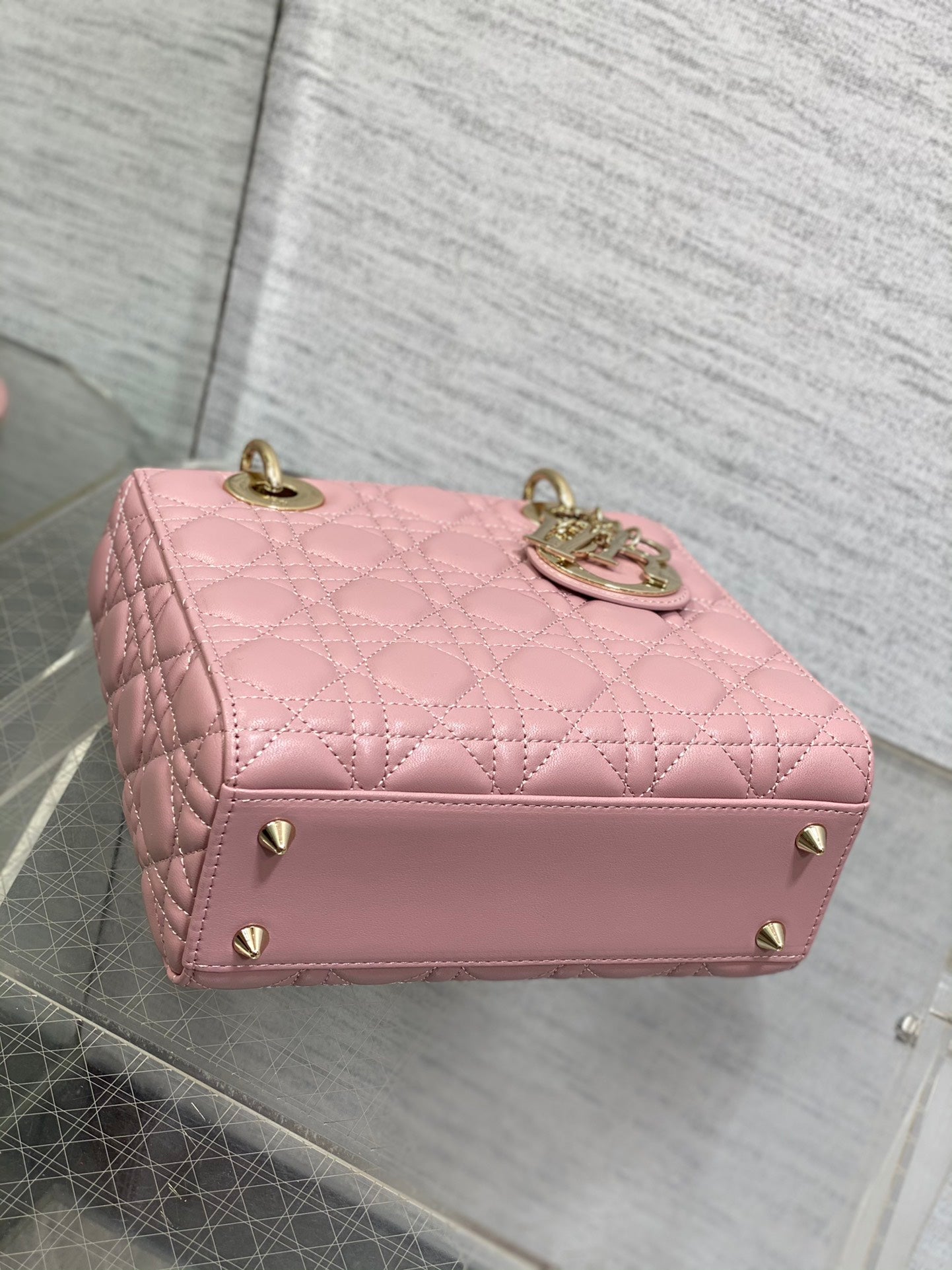 Christian Dior My ABCDior Lady Dior Bag Small Pink Cannage Lambskin
