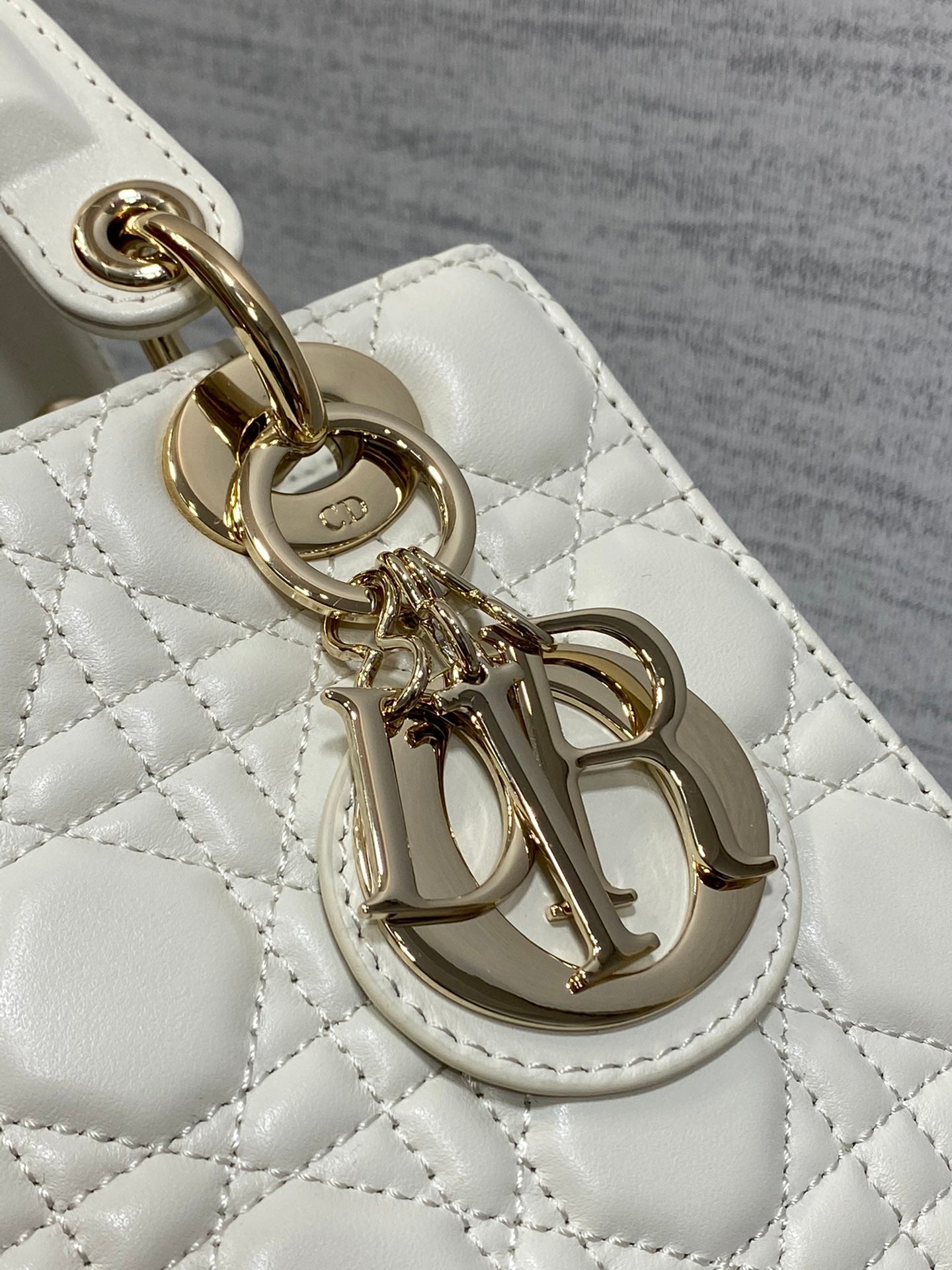 Christian Dior Lady Dior My ABCDior Bag - Latte Cannage Lambskin