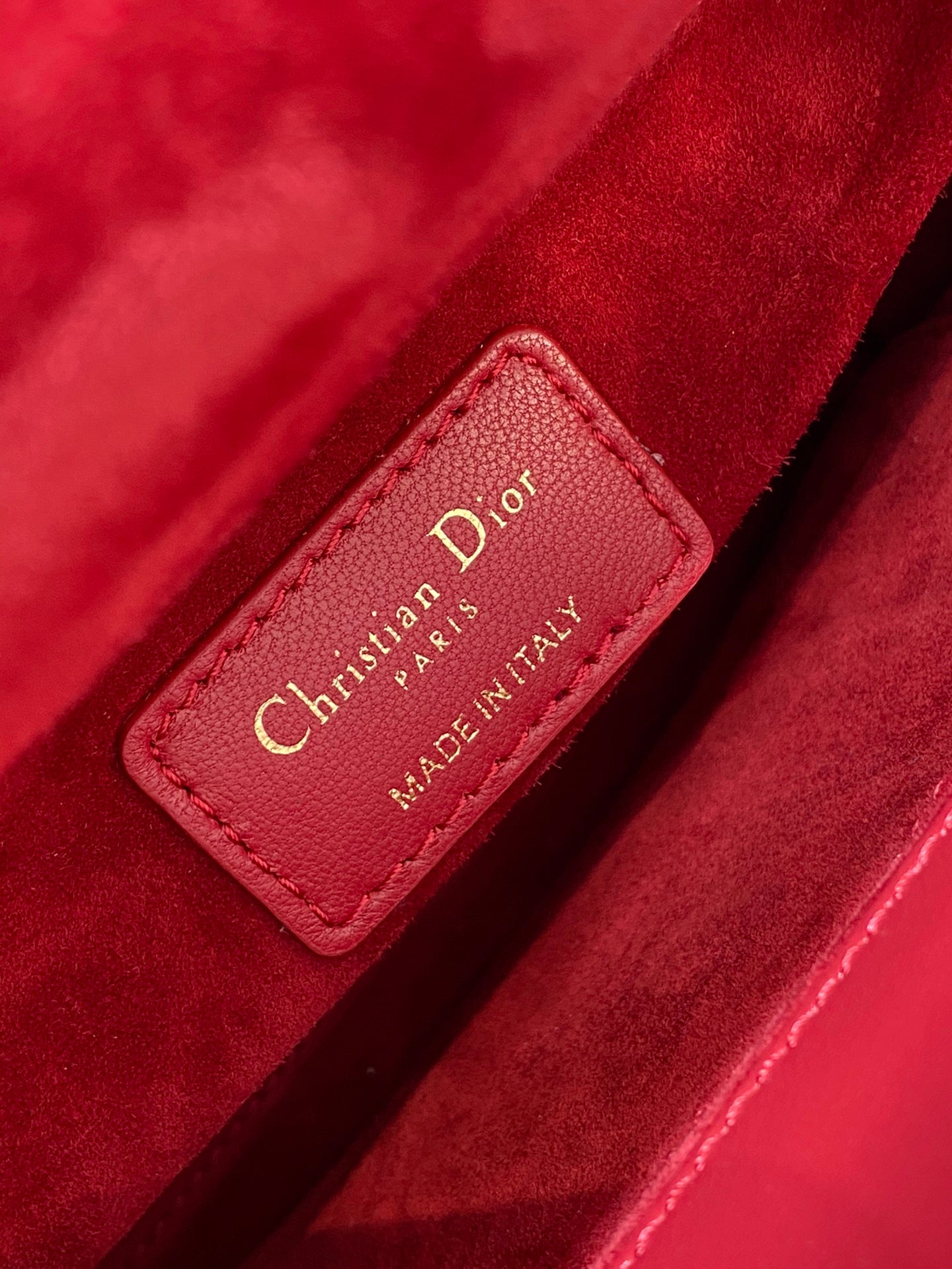 Christian Dior Small Lady Dior My ABCDior Bag - Red Cannage Lambskin