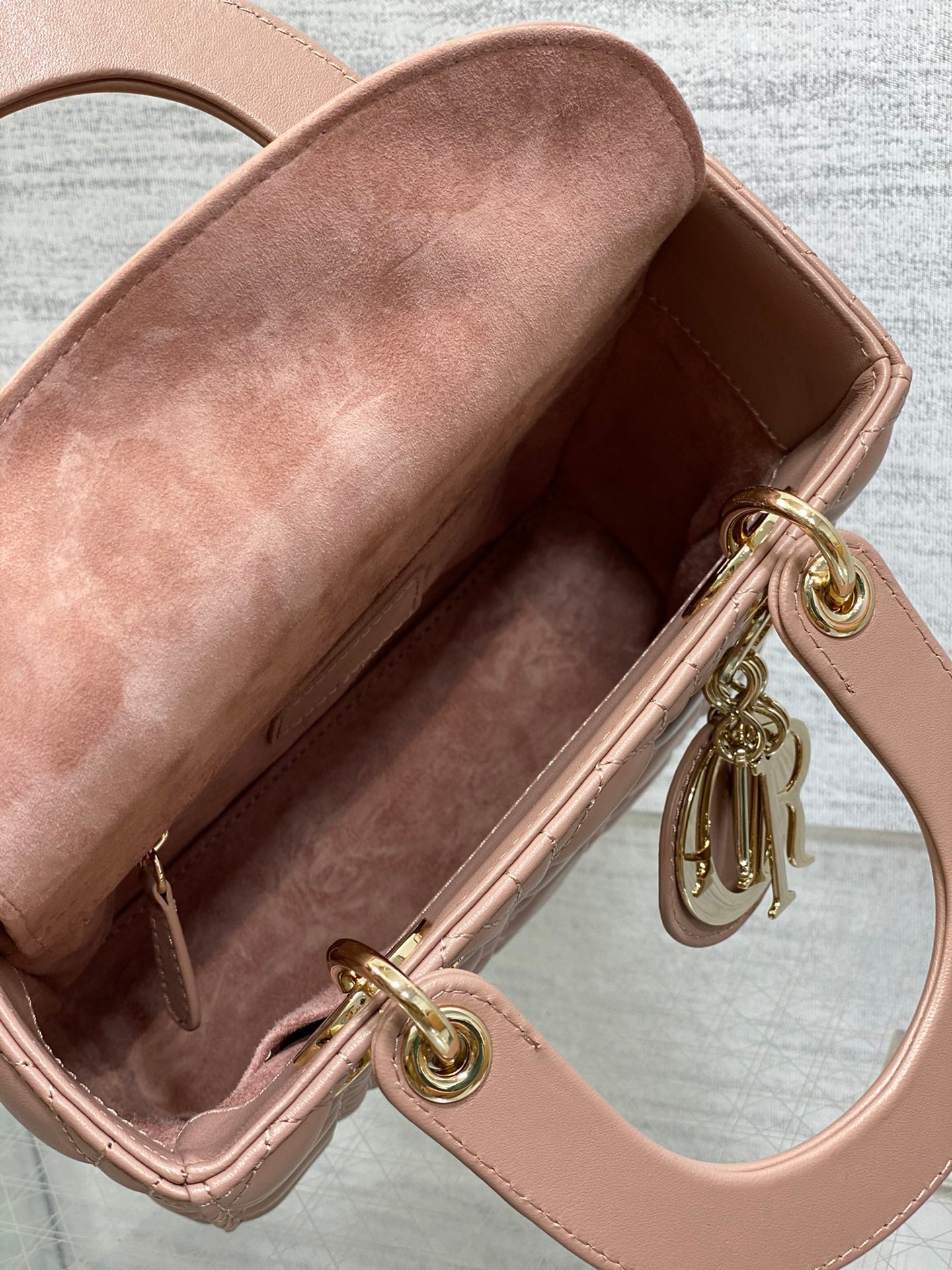 Lady Dior My ABC Dior Small Bag - Blush Pink Cannage Lambskin