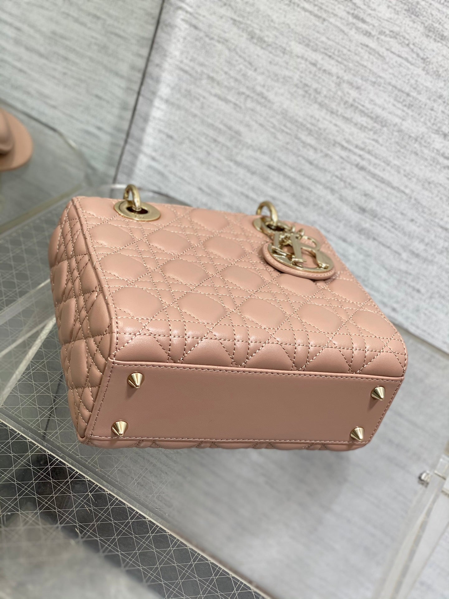 Lady Dior My ABCDior Bag Small Blush Cannage Lambskin