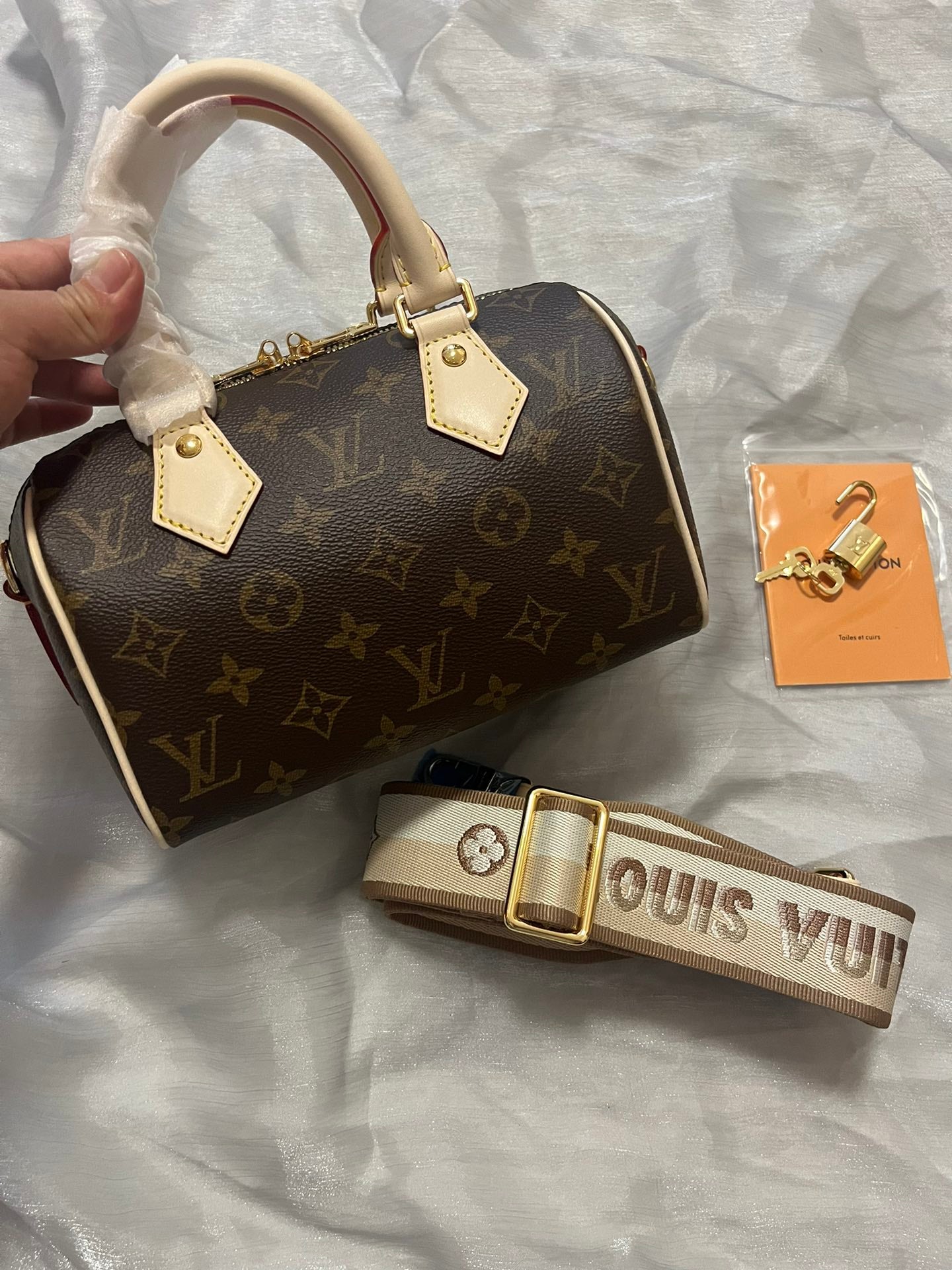 Louis Vuitton Vintage Monogram Print Mini Top Handle Crossbody Handbag