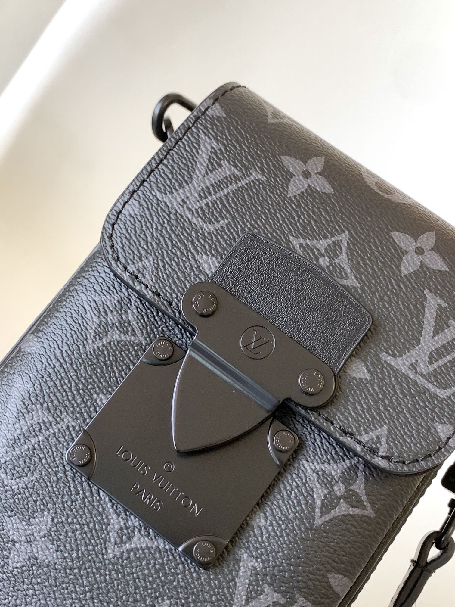 Louis Vuitton Charcoal Monogram Mini Vertical Crossbody Messenger Bag