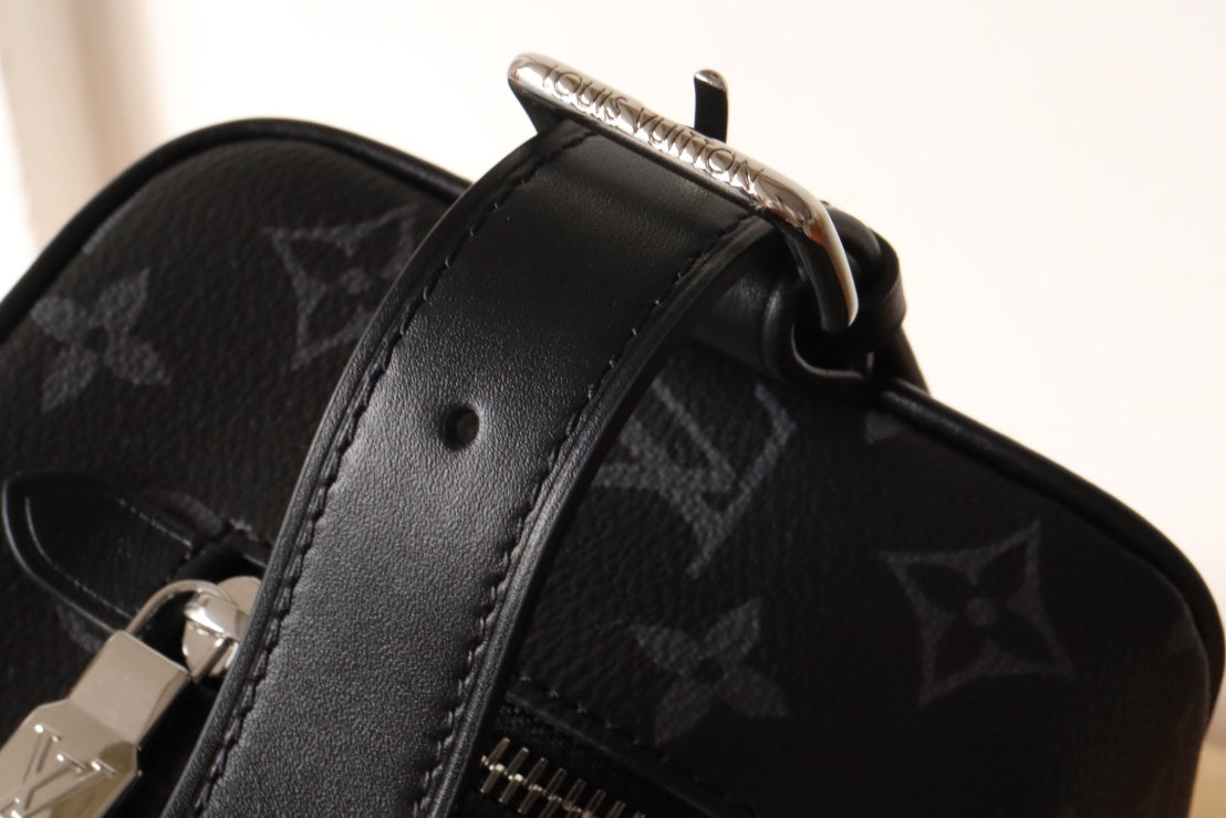 Louis Vuitton Black Monogram Toiletry Bag Luxury Travel Dopp Kit Organizer