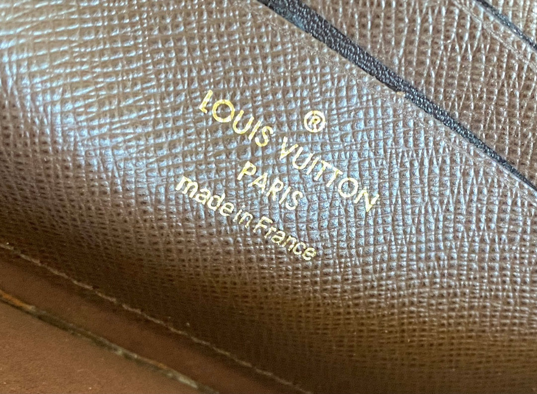 Louis Vuitton Classic Monogram Canvas Chain Wallet Crossbody Clutch Bag