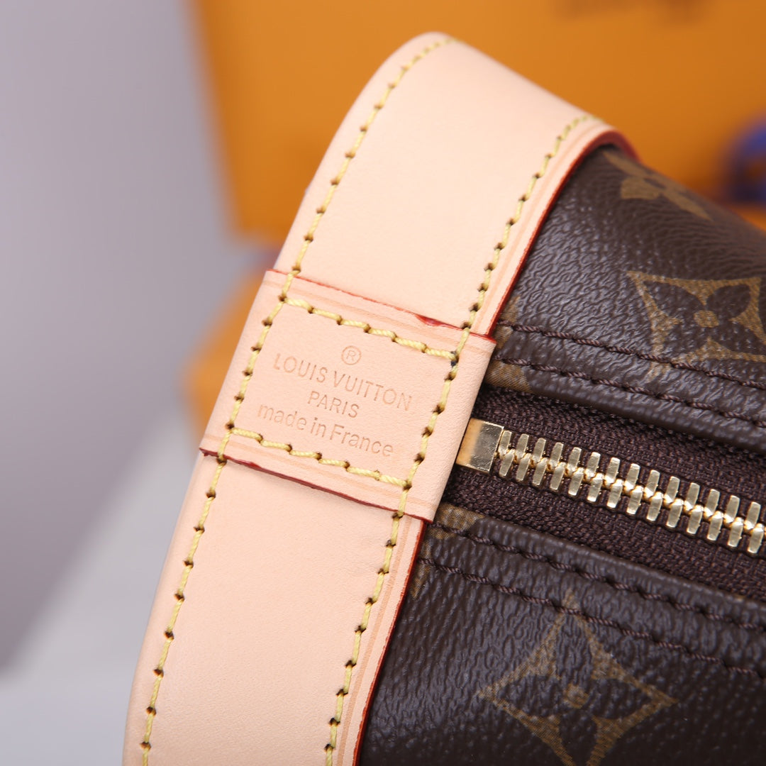 Louis Vuitton Classic Monogram Dome Top Handle Bag with Crossbody Strap