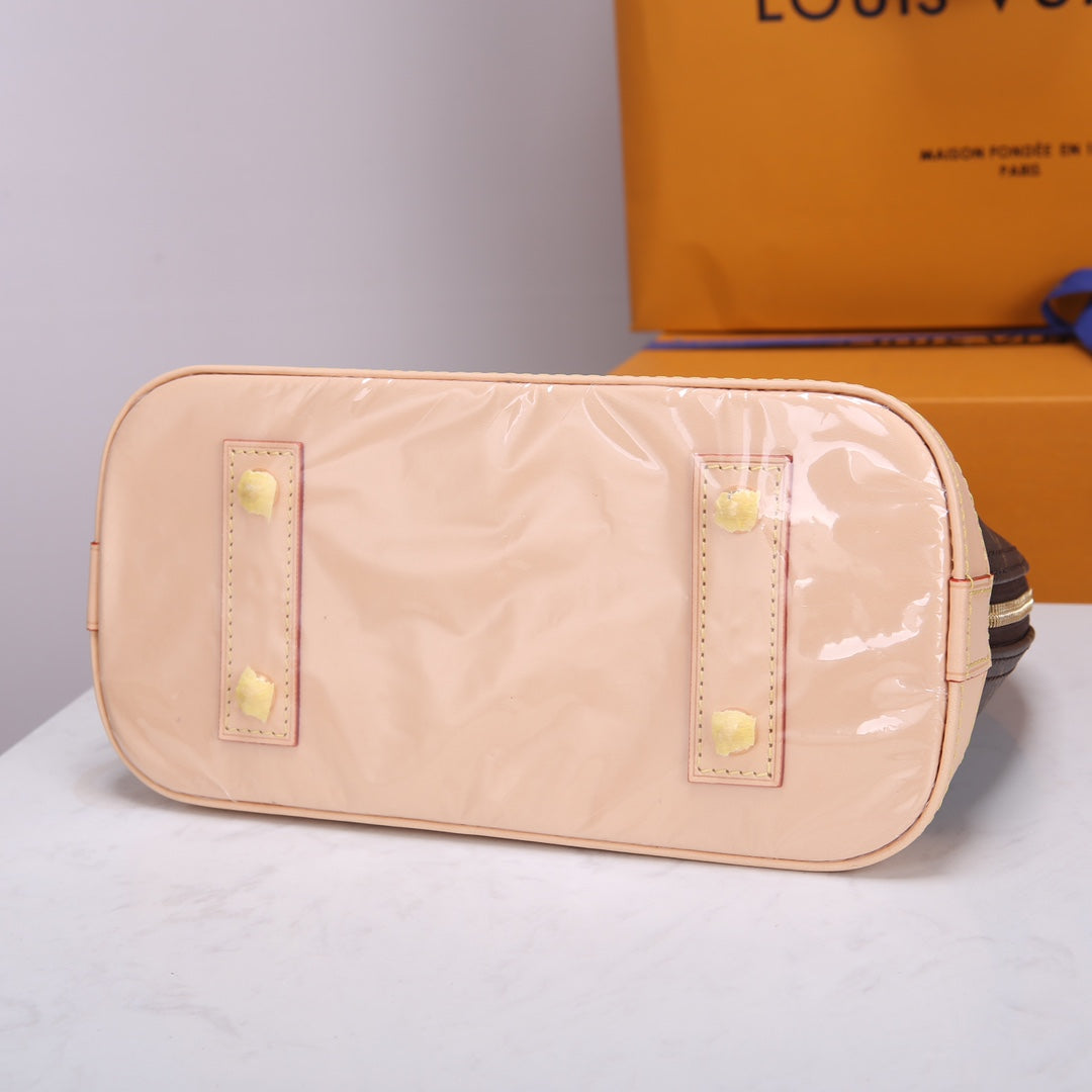 Louis Vuitton Classic Monogram Dome Top Handle Bag with Crossbody Strap