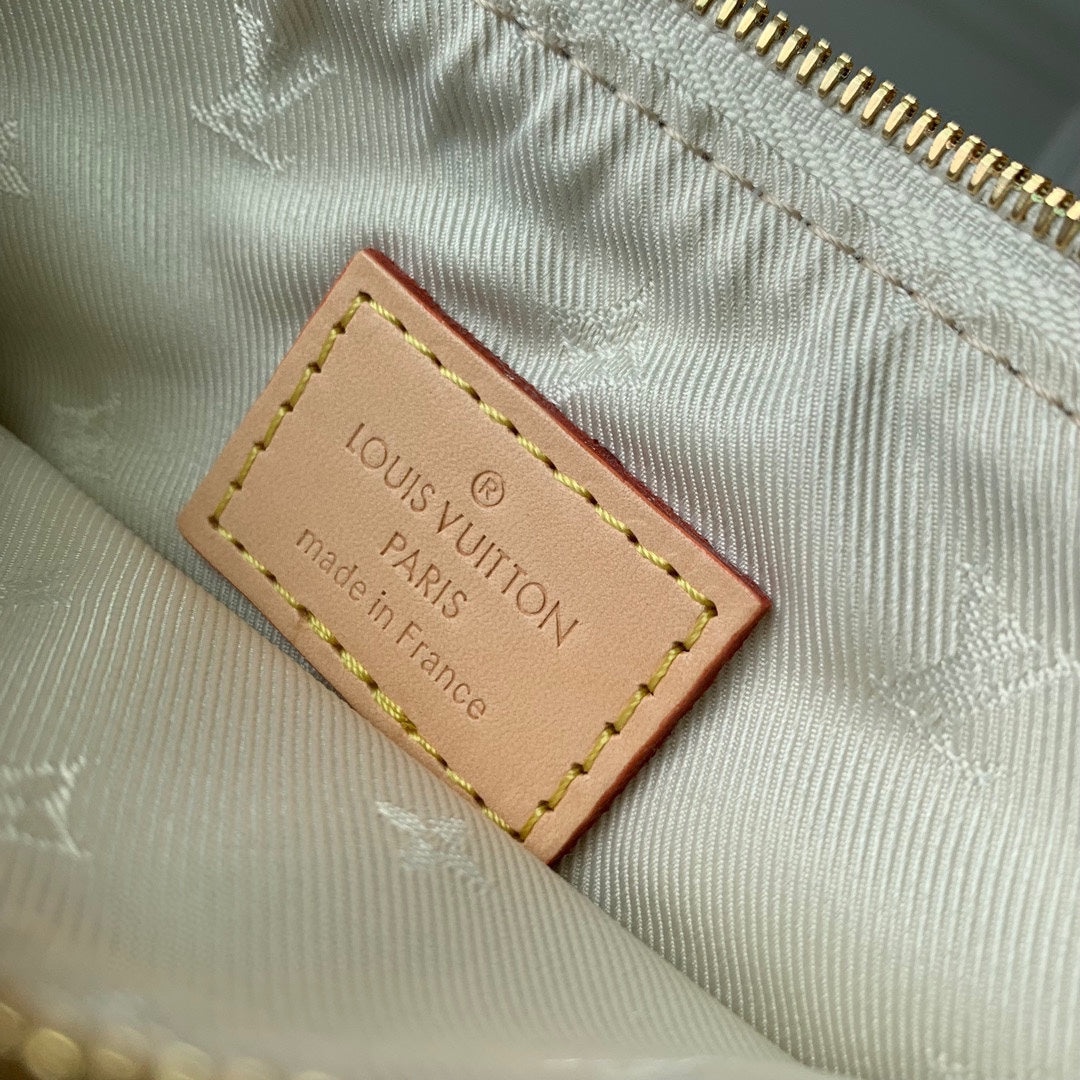 Louis Vuitton Classic Monogram Canvas Hobo Shoulder Bag with Bow Detail