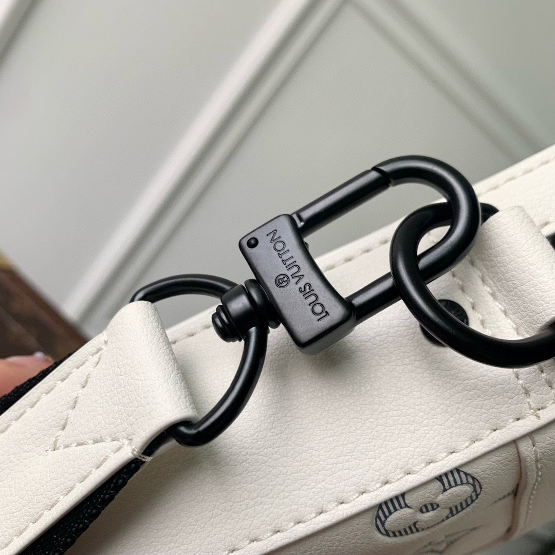 Louis Vuitton White Monogram Patterned Multi-Pouch Crossbody Bag Set